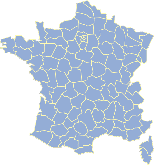 carte de france des pépinieres